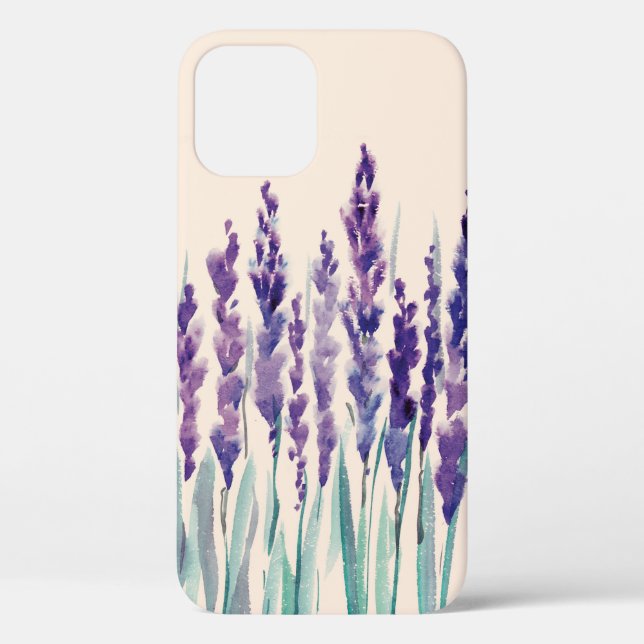 French lavander watercolor Case-Mate iPhone case (Back)