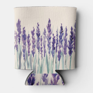 French Lavender: Watercolor Illustration Can Cooler