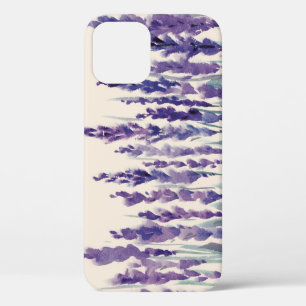 French Lavender: Watercolor Illustration iPhone 12 Case