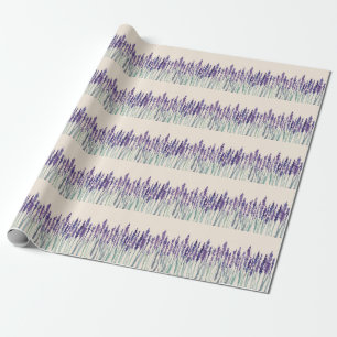 French Lavender: Watercolor Illustration Wrapping Paper