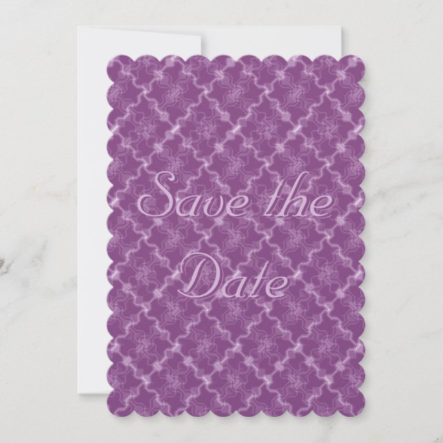 French Lilac Bouquet Save The Date (Front)
