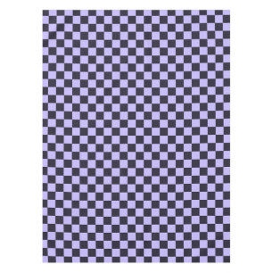 French lilac chequerboard pattern tablecloth