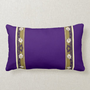 French Limoges Lilies Lumbar Cushion