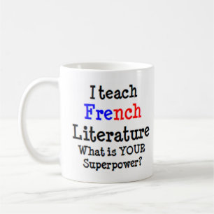french literature teach coffee mug