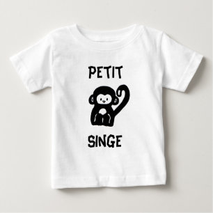 French Little Monkey Baby T-shirt