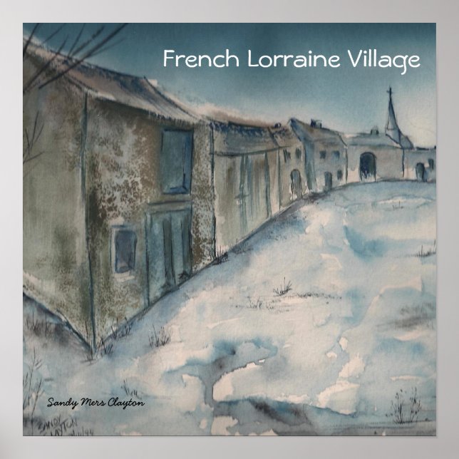 French Lorraine Village Poster (Front)