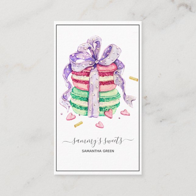French Macaron Business Card (Front)