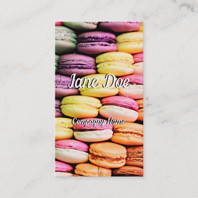 French macaron business card (Front)
