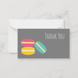 French macaron colourful cakes card