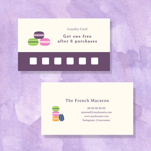 French Macaron Loyalty Card (French Macaron Loyalty Card)