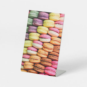 French macaron  pedestal sign