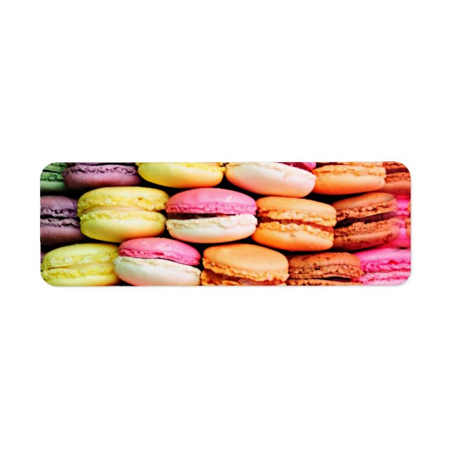 French macaron return address label (Front)