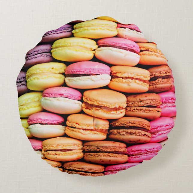 French macaron round cushion (Back)