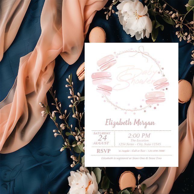 French Macarons Baby Shower Invitation (Creator Uploaded)