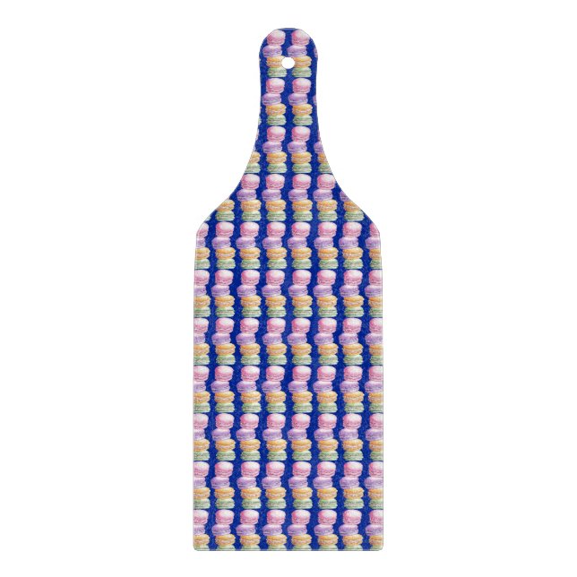 French Macarons Decorative Glass Cutting Board (Front)
