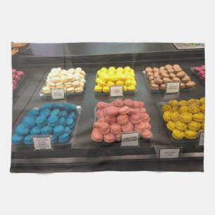 French Macarons   Paris, France Tea Towel