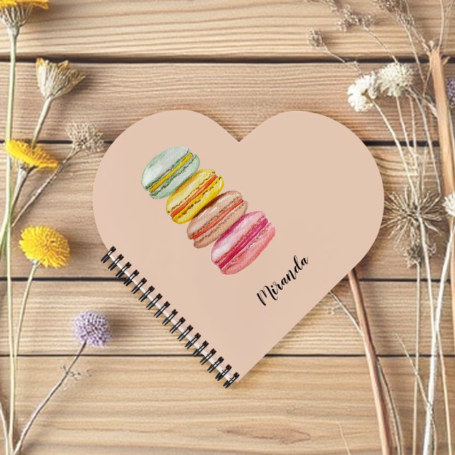 French Macarons Watercolor Hand-painted Notebook (Creator Uploaded)