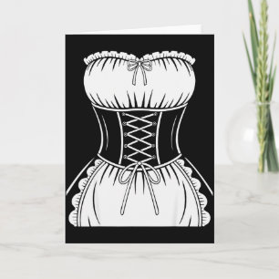 French Maid Shirt Adult Men Women Anime Cosplay Co Card