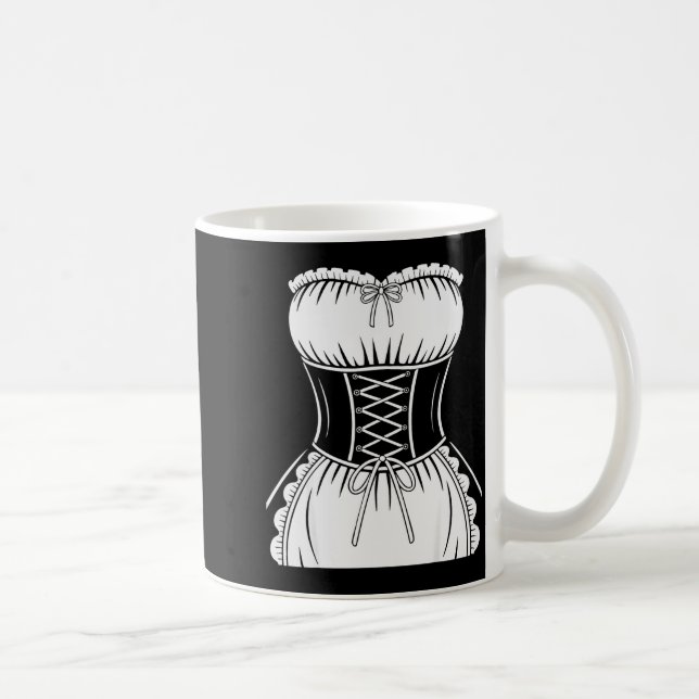 French Maid Shirt Adult Men Women Anime Cosplay Co Coffee Mug (Right)