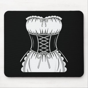 French Maid Shirt Adult Men Women Anime Cosplay Co Mouse Pad