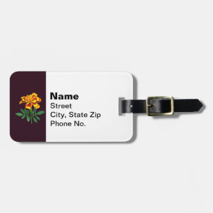 French Marigold Luggage Tag