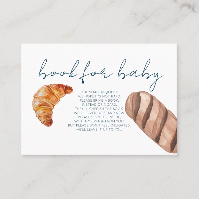 French Market - Baguette - Book For Baby Insert (Front)