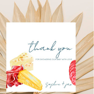 French Market -Charcuterie- Shower Thank You Card