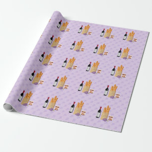 French Market Lavender Wrapping Paper