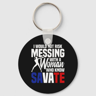 French Martial Arts Savate Instructor Kickboxing S Key Ring