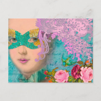 French Masquerade Postcard