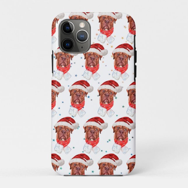 French Mastiff Dog Breed Christmas Case-Mate iPhone Case (Back)