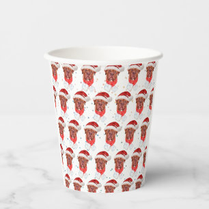 French Mastiff Dog Breed Christmas Paper Cups