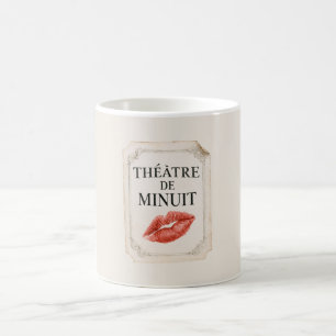 French Midnight Theatre Red Lips Kiss Coffee Mug