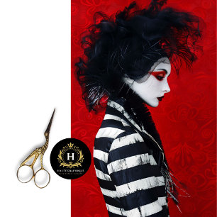 French Mime Striped Fashion Decoupage Tissue Paper