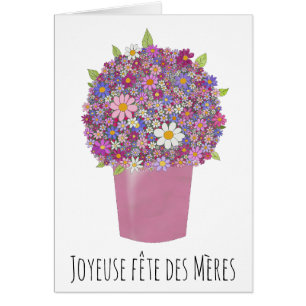 French mother's day Pink bouquet of flowers