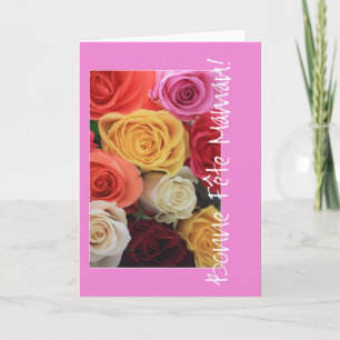 French mother's day rose card