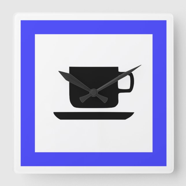 French motorway signal square wall clock (Front)