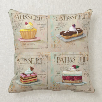 French multi Patisserie Pillow