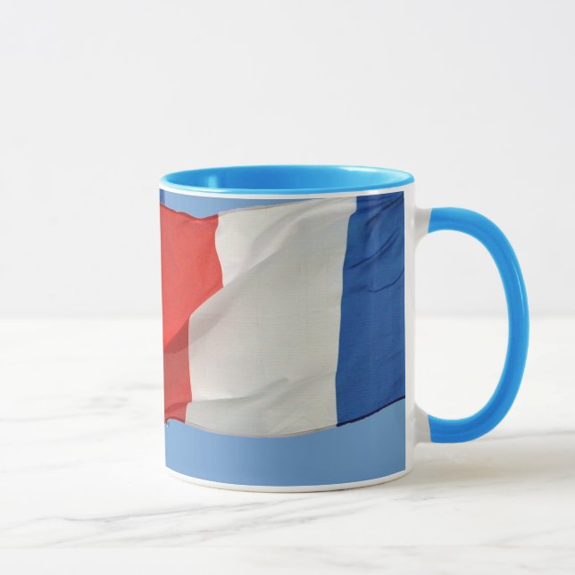 French National Flag of France Patriotic Mug (Right)