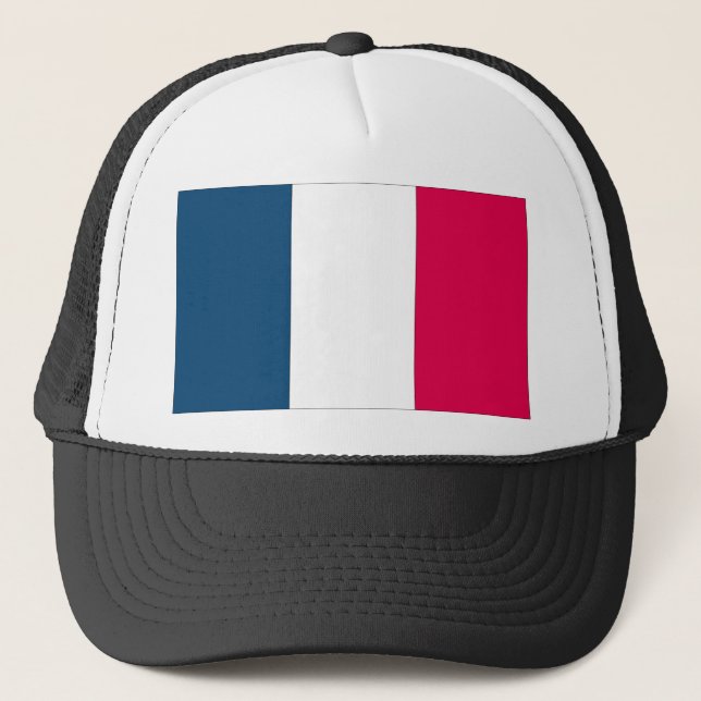 French National Flag Trucker Hat (Front)