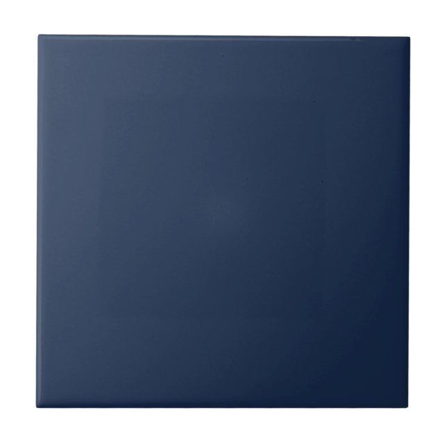 French Navy Blue Solid Colour Ceramic Tile (Front)