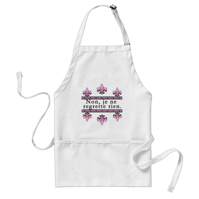 French No Regrets Products Standard Apron (Front)