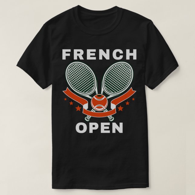 French Open Tennis Tournament T-Shirt (Design Front)