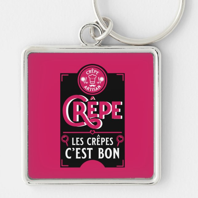 French Pancakes Key Ring (Front)