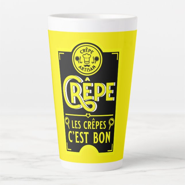 French Pancakes Latte Mug (Front)