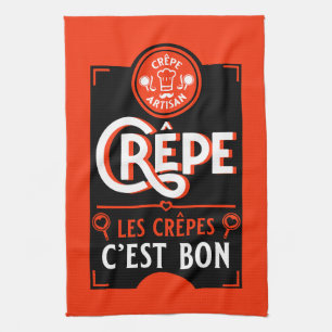 French Pancakes Tea Towel