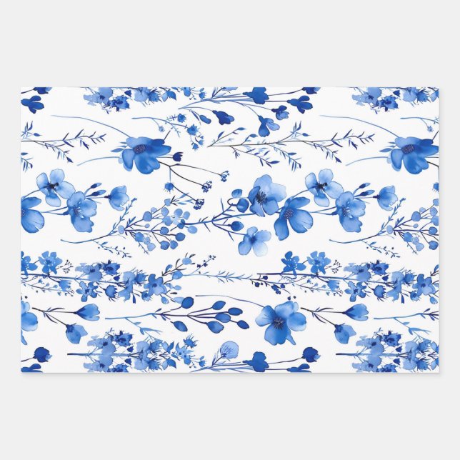 French Paper Wildflowers Pattern Design-98186 (Front)