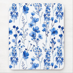 French Paper Wildflowers Pattern Design-98186 Mouse Pad