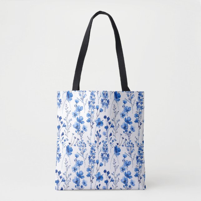 French Paper Wildflowers Pattern Design-98186 Tote Bag (Front)