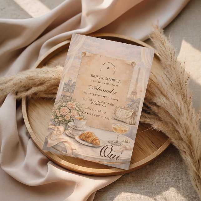 French Paris Bridal Shower Invitation (Creator Uploaded)